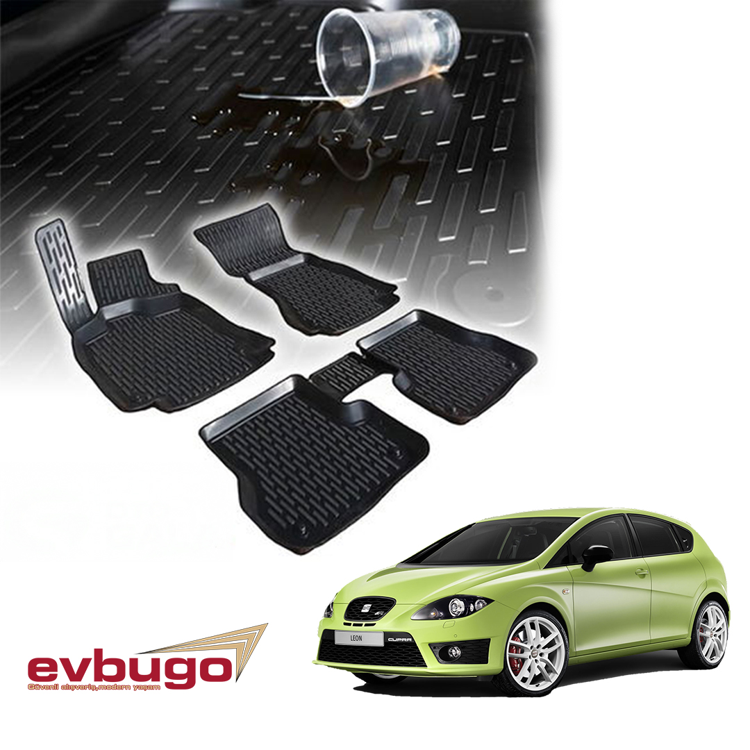 3D PASPAS SİYAH SEAT LEON 2006--2012